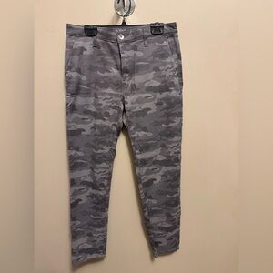 AG Adriano Goldschmied Gray Camouflage Chinos